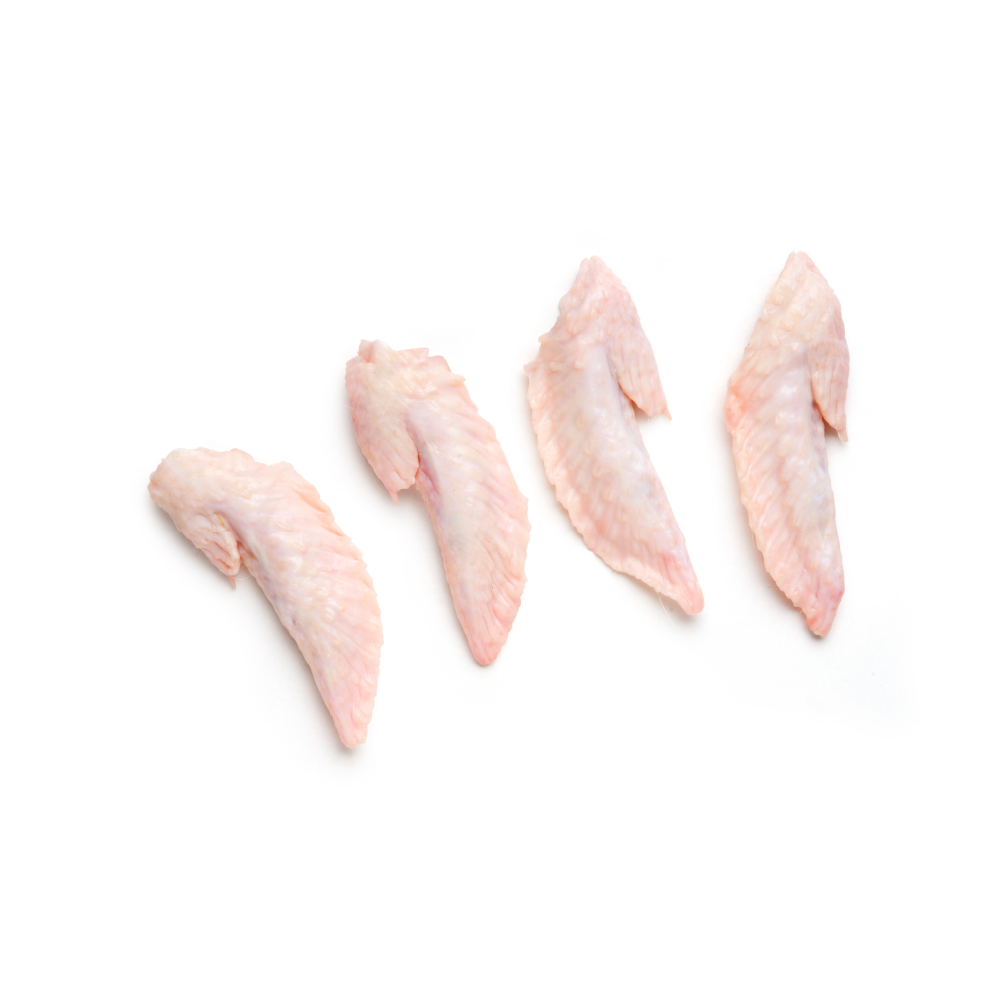 Fresh halal chicken wing tips - premium quality, hygienically packed, available per kg | Meato Hub UAE