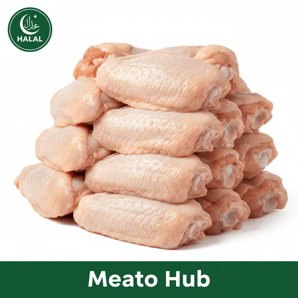 Fresh Halal Chicken Full Wings - Meat hub store