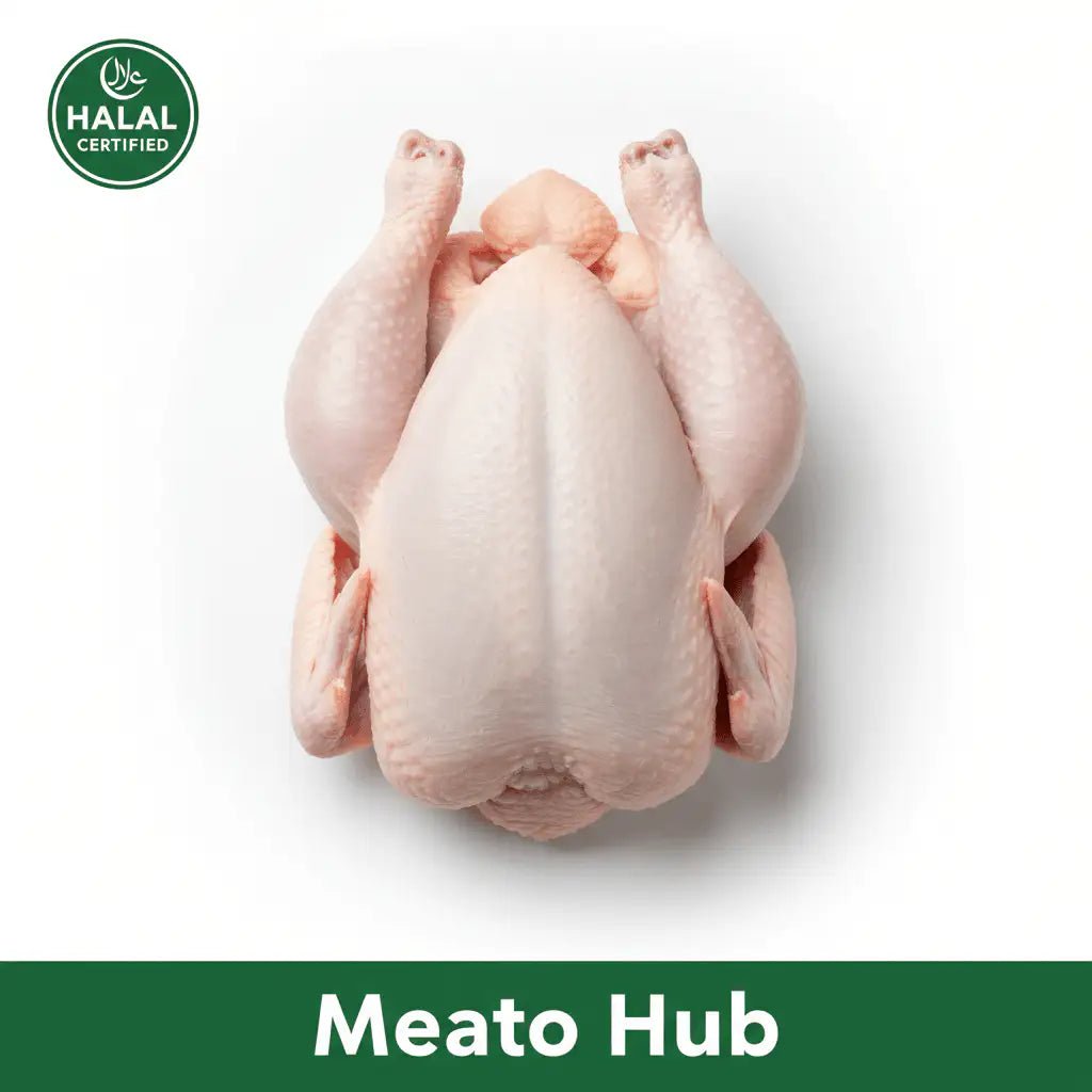 Butcher-Fresh Halal Whole Chicken – Free-Range, Never Frozen - Meat Hub Store Associate with Samraiziqbal meat seller EST