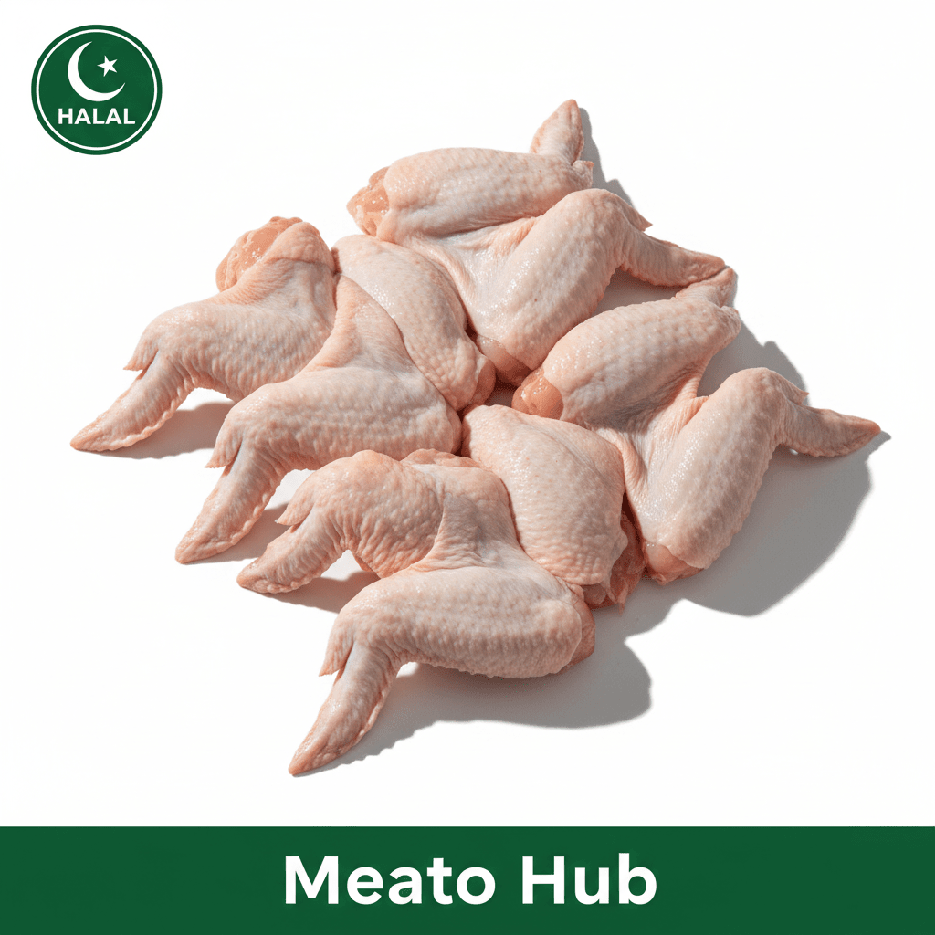 Fresh Halal Chicken Full Wings - Meat hub store