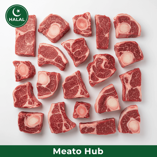 Fresh Halal Beef With Bones - Meat hub store