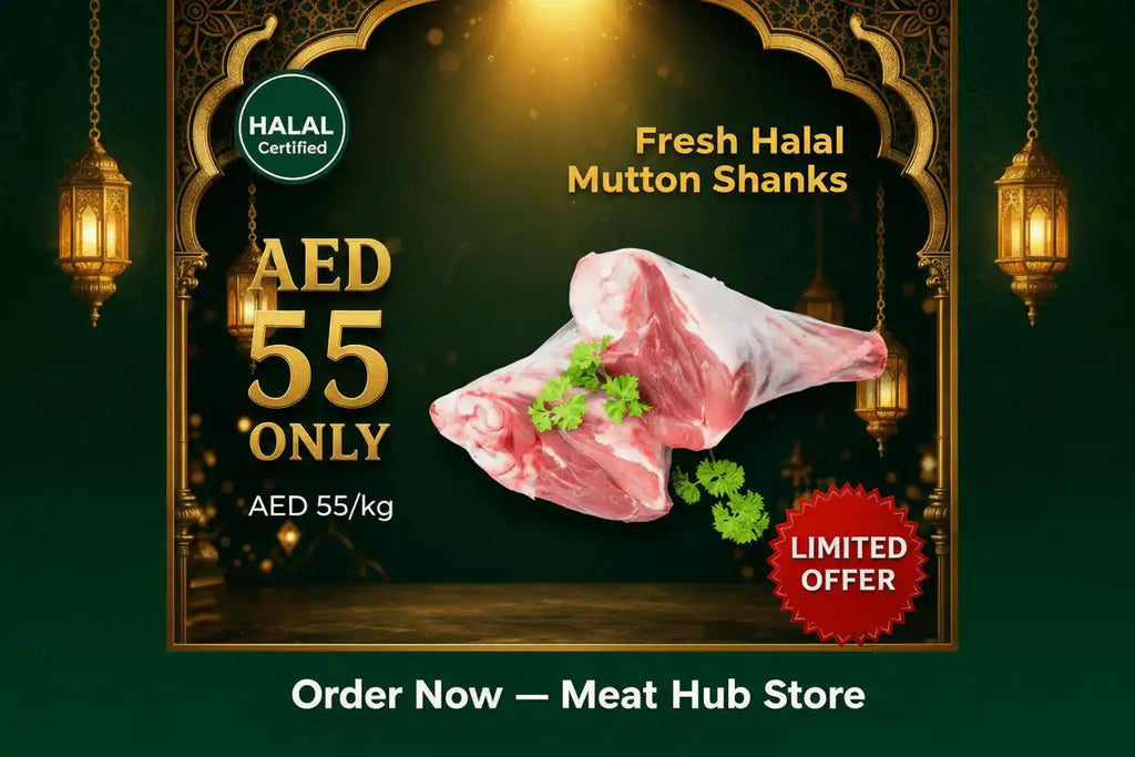 Fresh Halal Mutton Shanks – Buy Online Dubai UAE - Meat Hub Store Associate with Samraiziqbal meat seller EST
